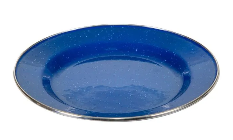 ENAMEL DINNER PLATE - S.S. EDG